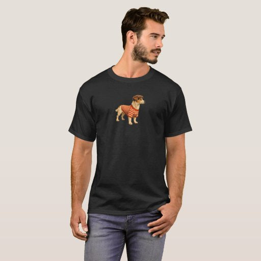 T-shirt manches courtes Jack Russell vintage