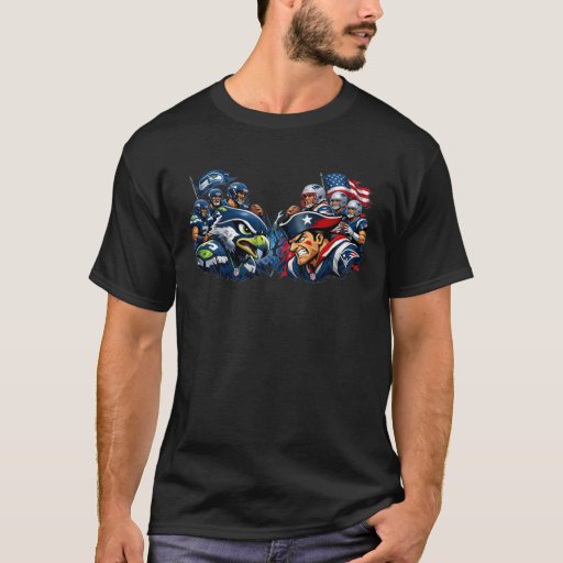 T-shirt manches courtes Seahawks x Patriots