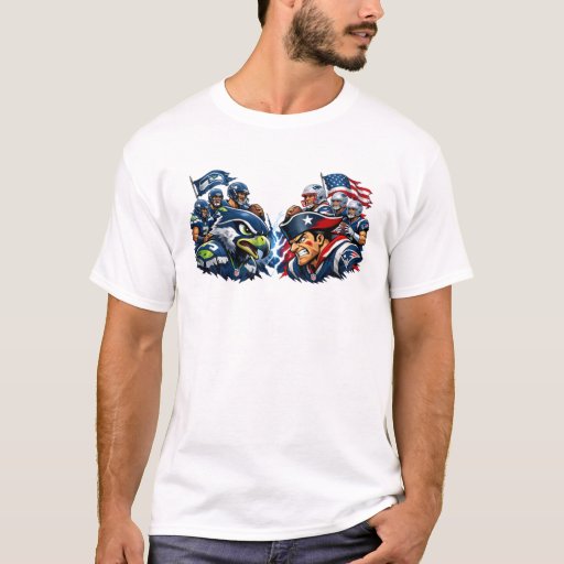 T-shirt manches courtes Seahawks x Patriots